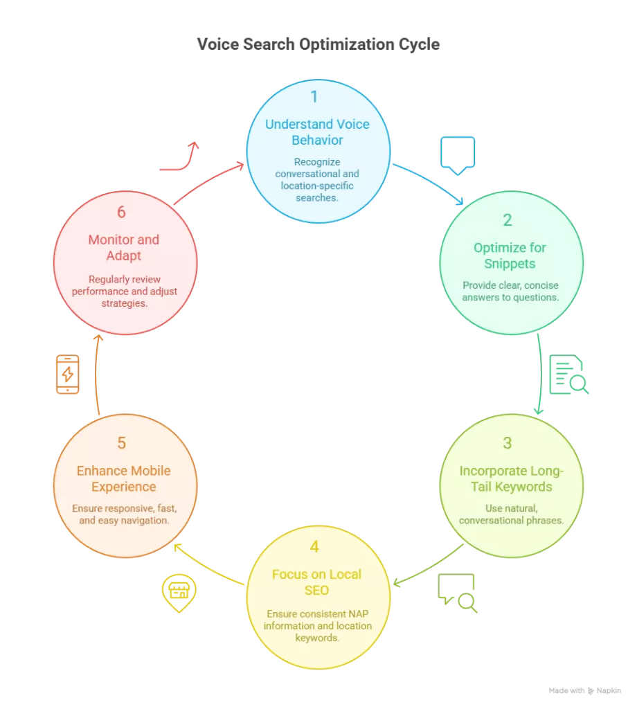 Flowchart_ Steps to Optimize for Voice Search - visual selection